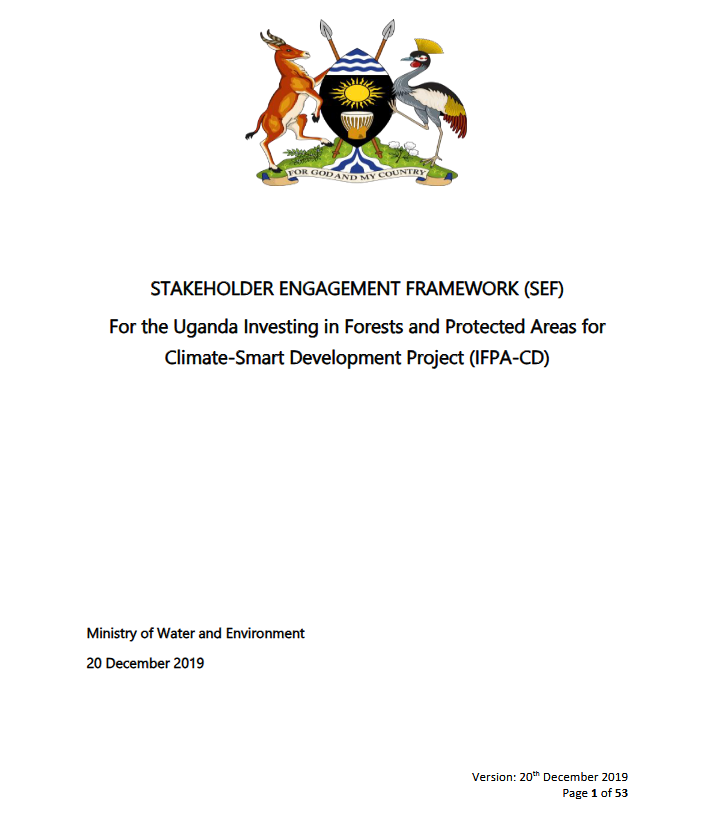 STAKEHOLDER ENGAGEMENT FRAMEWORK FOR IFPA_CD_PROJECT