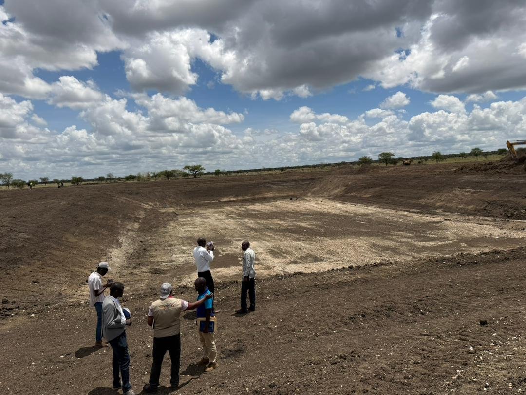 Major earthworks on the Naitakiru Valley Tank in Kotido District