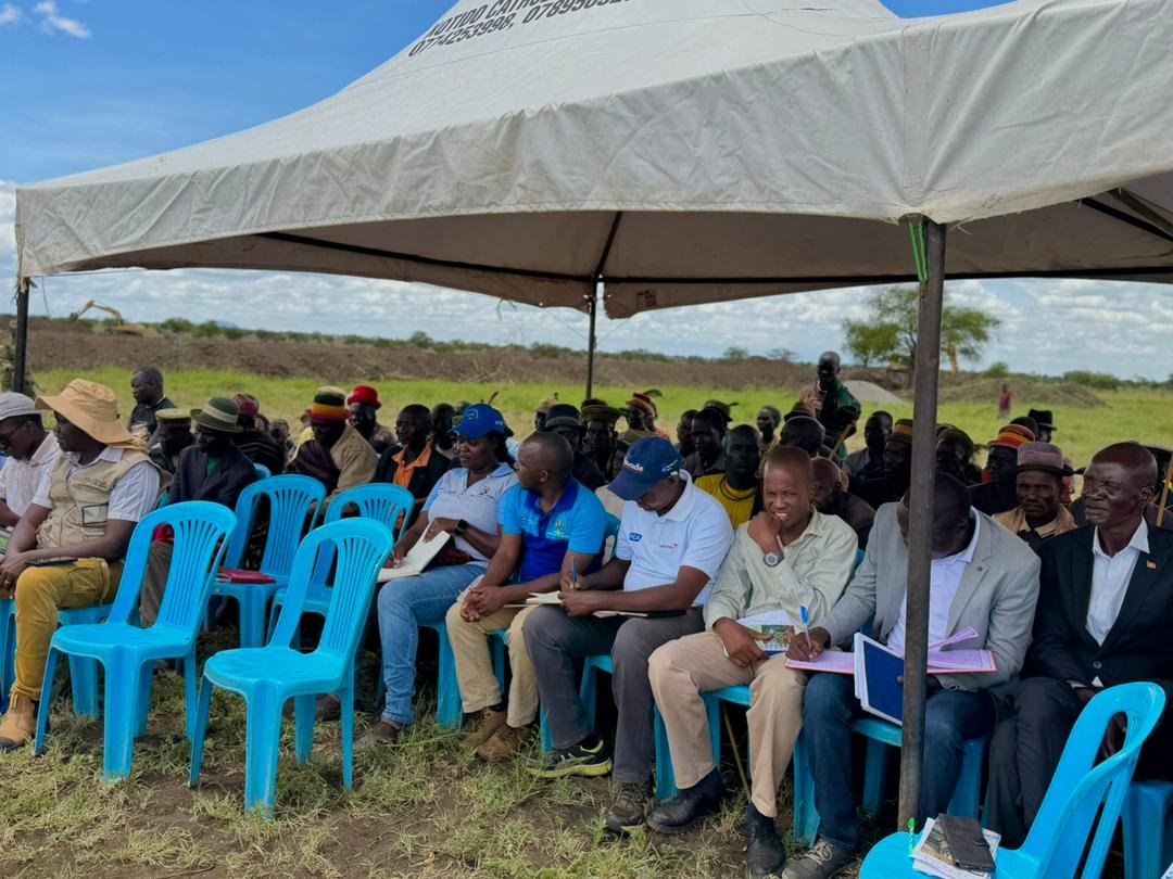 Major earthworks on the Naitakiru Valley Tank in Kotido District