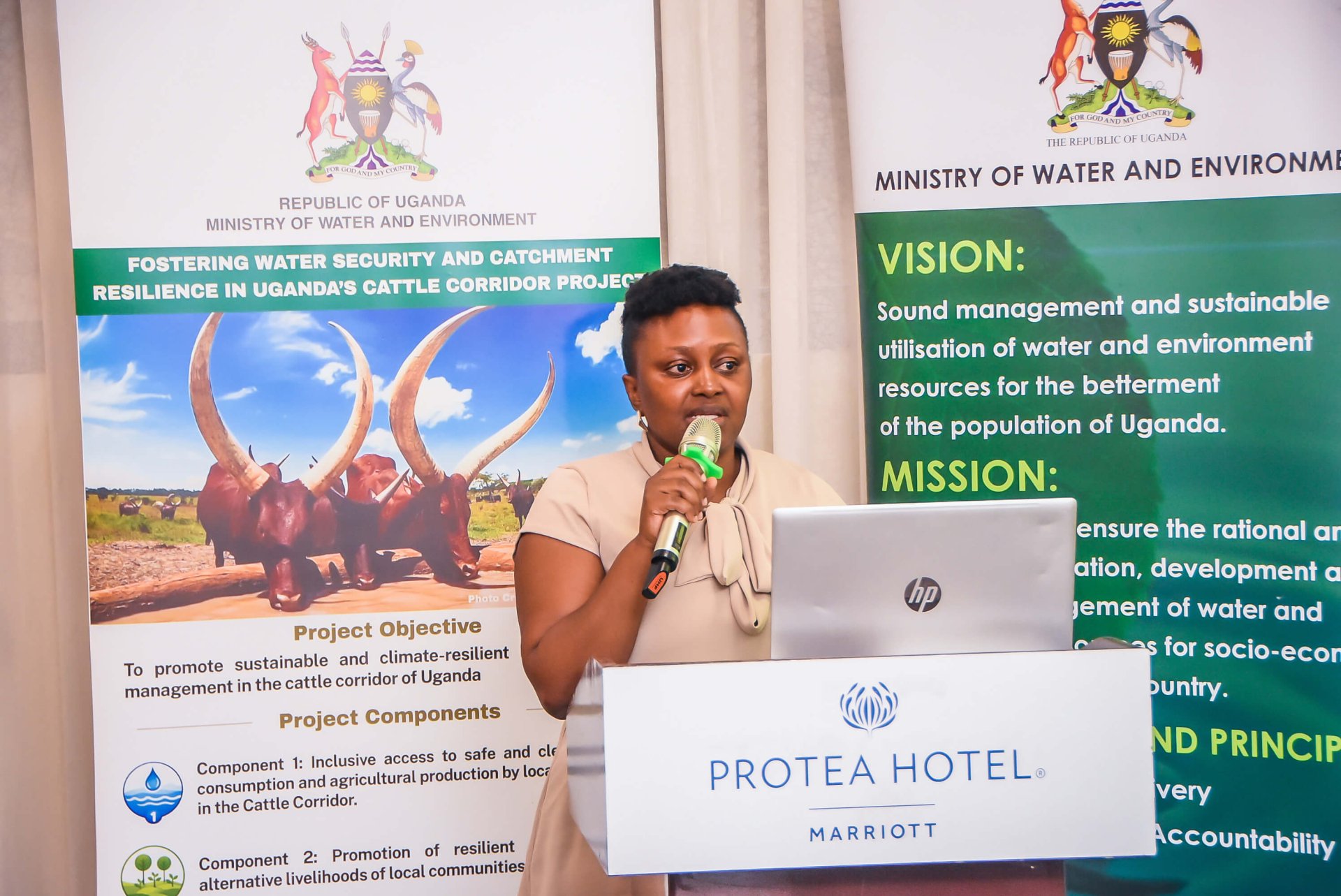 LAUNCH OF THE GEF - FUNDED PROJECT:   “FOSTERING WATER SECURITY AND CATCHMENT RESILIENCE IN UGANDA’s CATTLE CORRIDOR”
