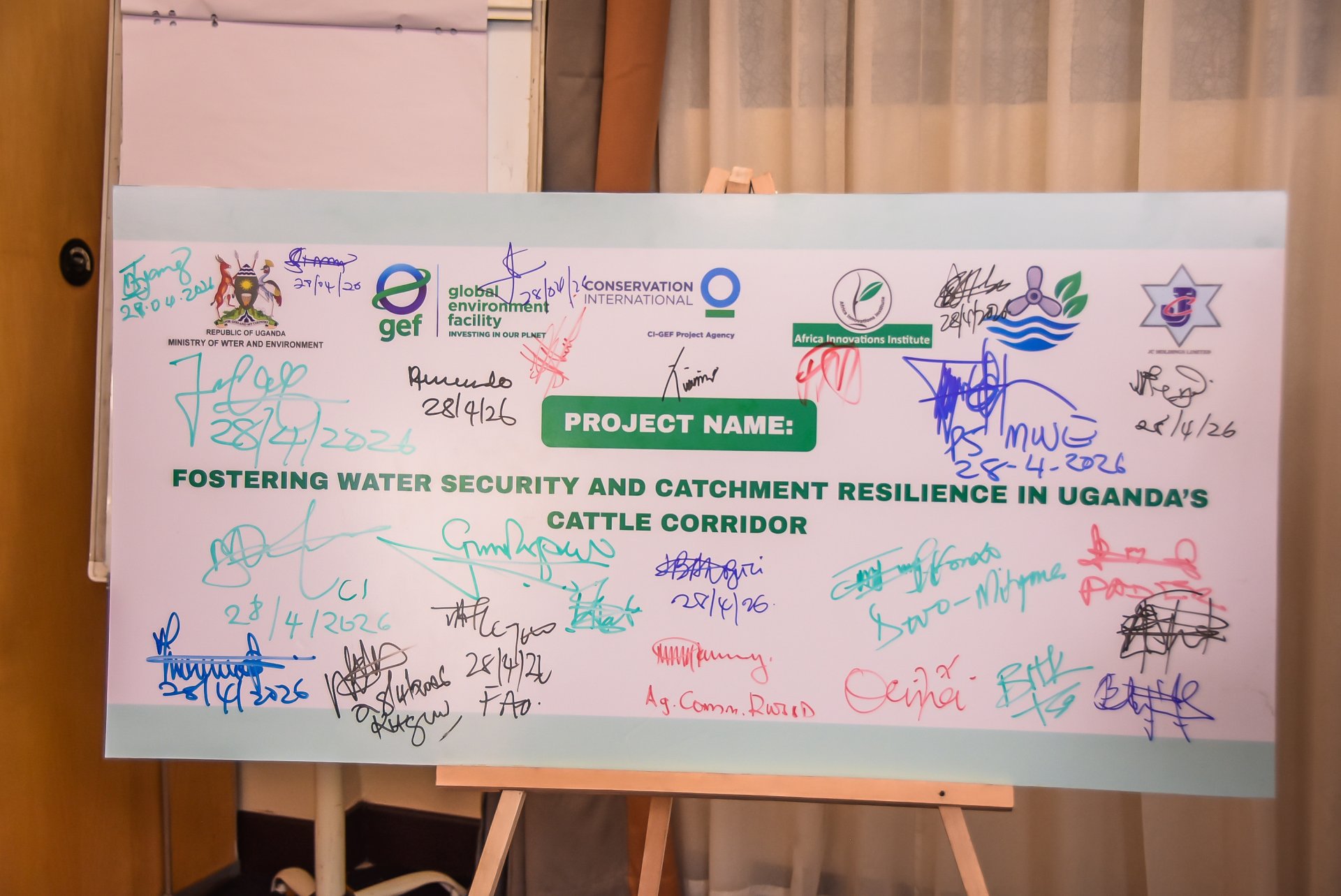 LAUNCH OF THE GEF - FUNDED PROJECT:   “FOSTERING WATER SECURITY AND CATCHMENT RESILIENCE IN UGANDA’s CATTLE CORRIDOR”