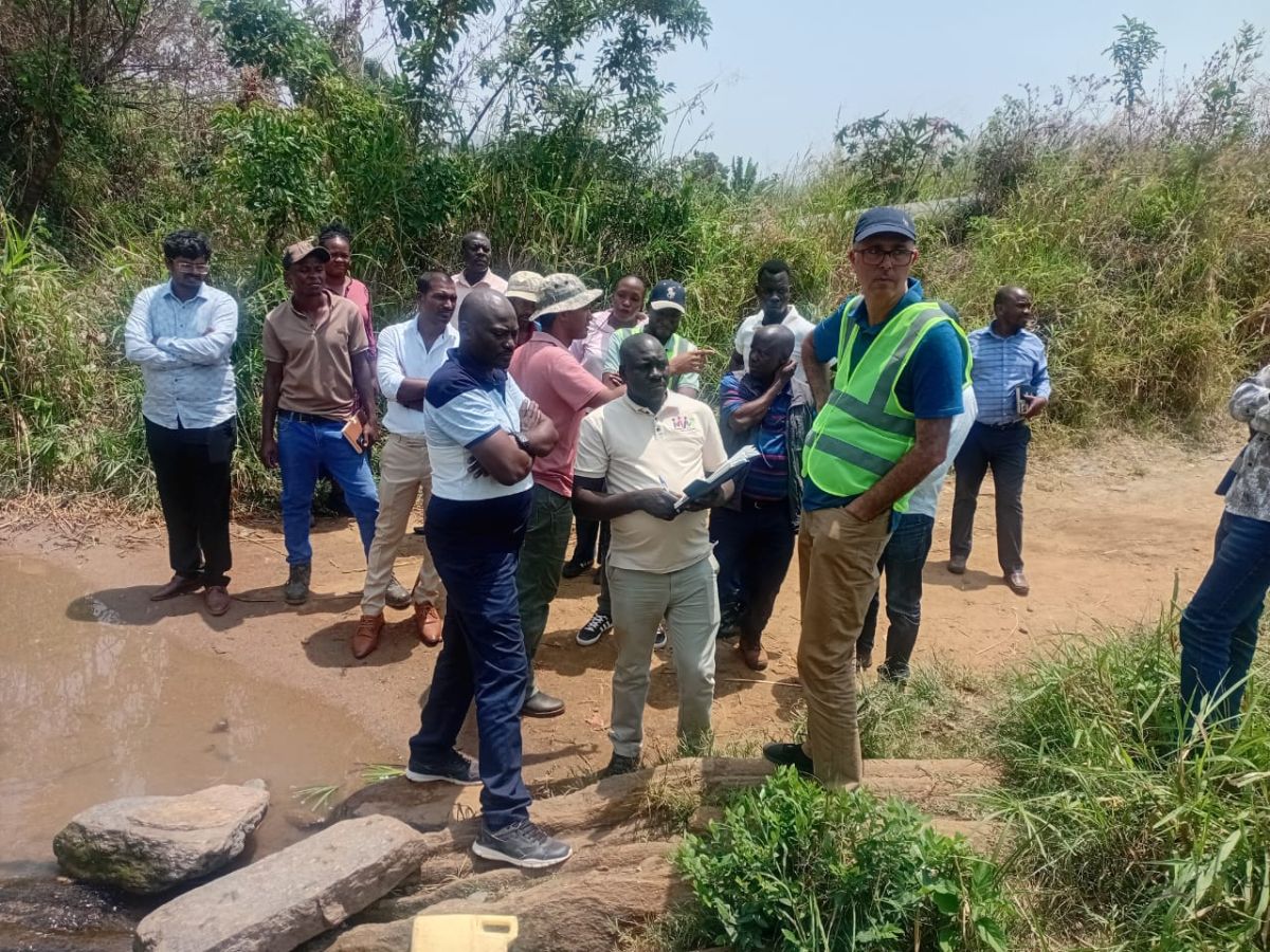 Site meeting and inspection for the Construction of Nyagak(intake,water treatmeant plant,Anyiribu and Ndiriba) Water Supply and Sanitation System- Lot 1.