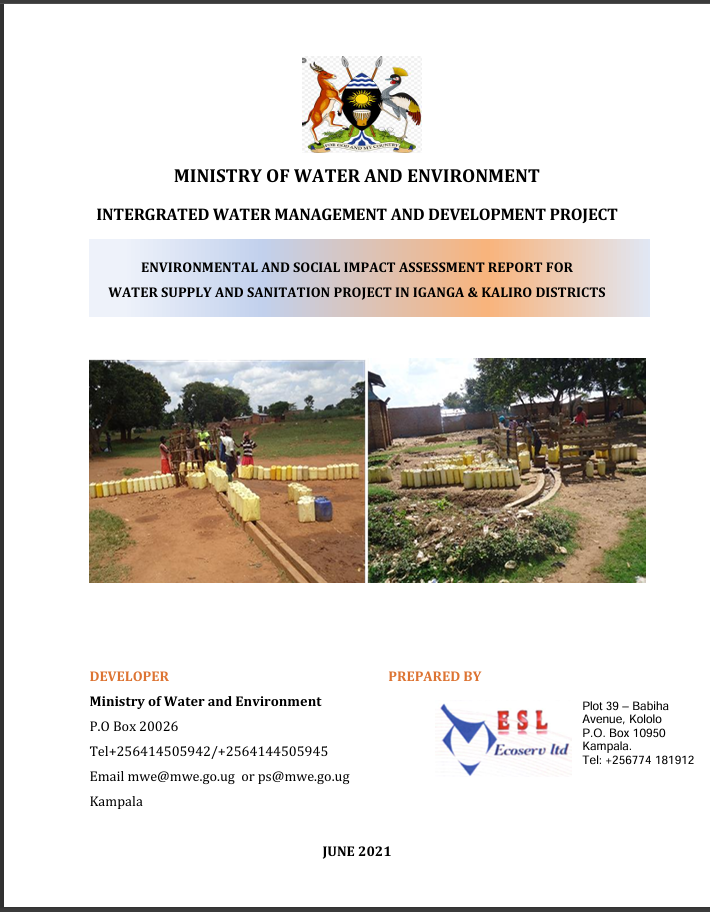 FINAL ESIA report - Kaliro -Iganga_June 2021