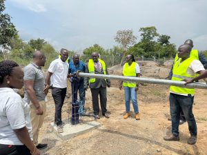 SITE MEETING FOR THE CONSTRUCTION OF BOROLI REFUGEE SETTLEMENT PIPED WATER SUPPLY AND SANITATION SYSTEM IN ADJUMANI DISTRICT